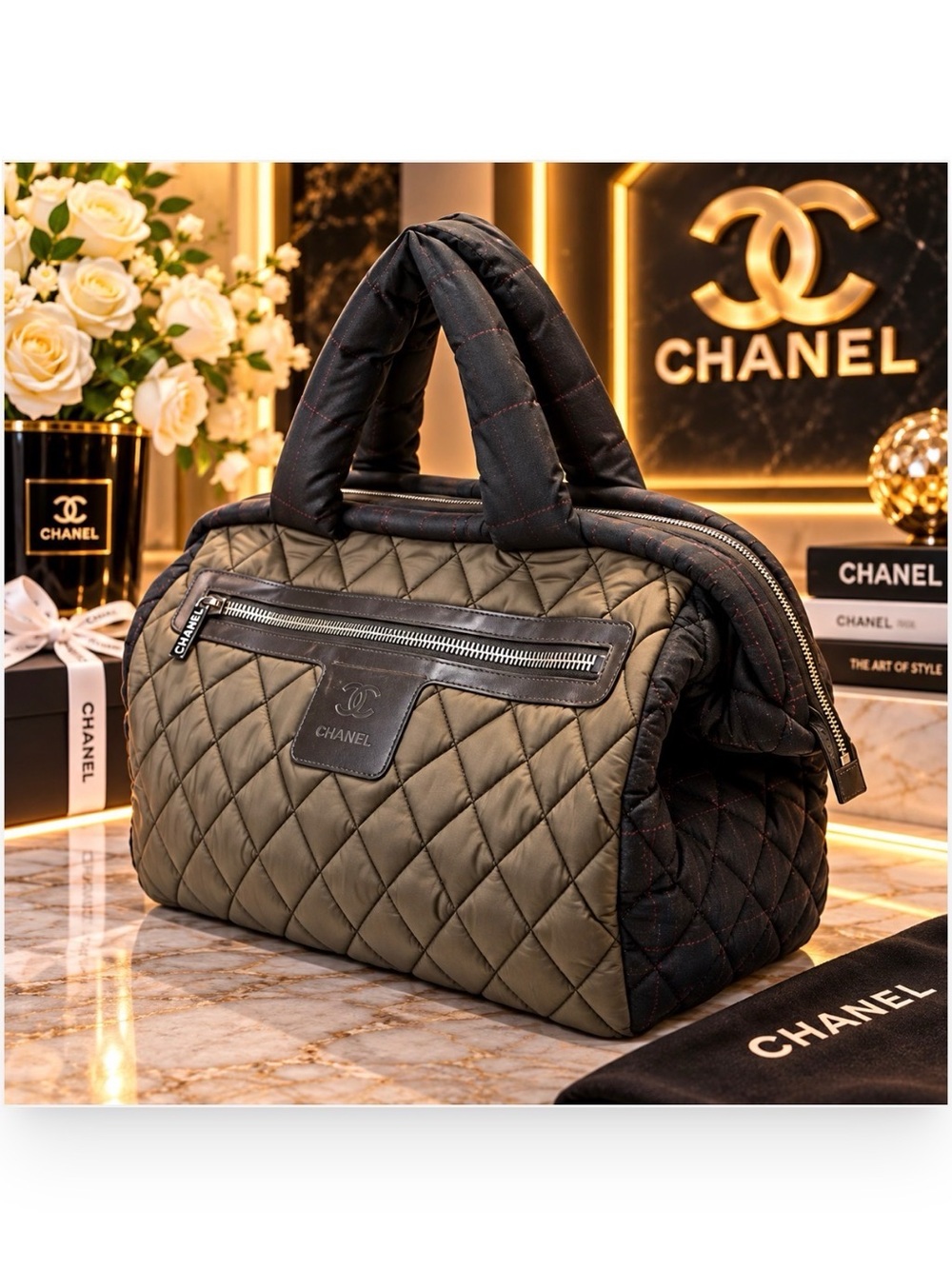 Authentic CHANEL Signature Quilted  Bag